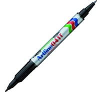 Перманентный двухсторонний маркер Artline 0,4-1,0 мм Twin Marker, чёрный EK41T-404
