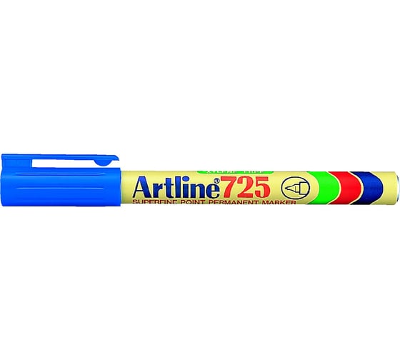 Перманентный маркер с тонким наконечником Artline 0,4 мм 725, синий EK725-304 1