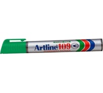 Перманентный маркер с клиновидным наконечником Artline 2-5 мм 109, зелёный EK109-490