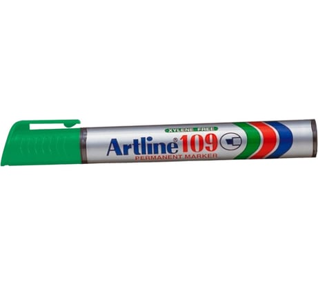 Перманентный маркер с клиновидным наконечником Artline 2-5 мм 109, зелёный EK109-490