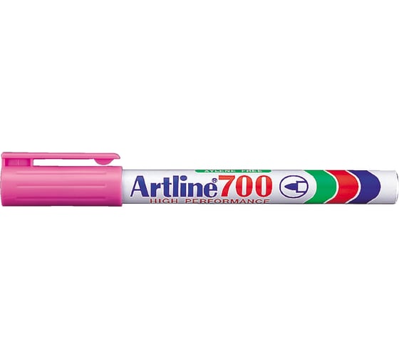 Перманентный заправляемый маркер с тонким наконечником Artline 0,7 мм 700, розовый EK700-957