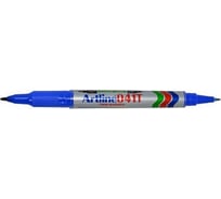 Перманентный двухсторонний маркер Artline 0,4-1,0 мм Twin Marker, синий EK41T-411