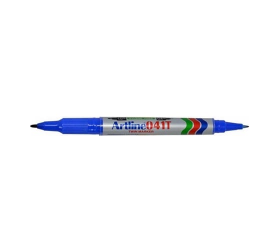 Перманентный двухсторонний маркер Artline 0,4-1,0 мм Twin Marker, синий EK41T-411