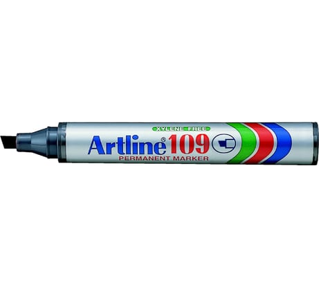 Перманентный маркер с клиновидным наконечником Artline 2-5 мм 109, чёрный EK109-469