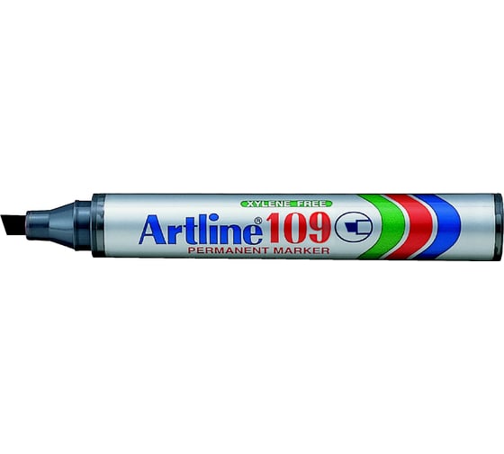Перманентный маркер с клиновидным наконечником Artline 2-5 мм 109, чёрный EK109-469