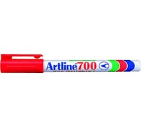 Перманентный заправляемый маркер с тонким наконечником Artline 0,7 мм 700, красный EK700-021