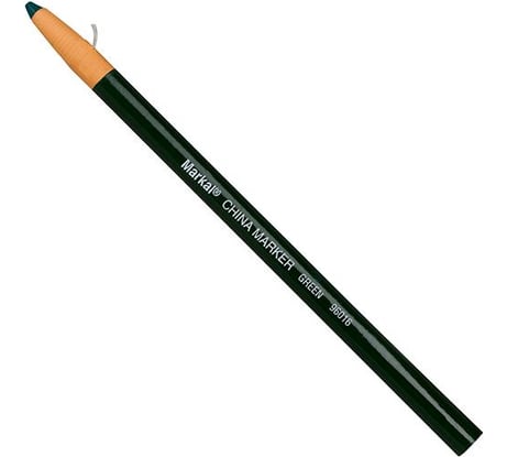 Промышленный восковой самозатачивающийся карандаш Markal China Marker, зелёный 96016