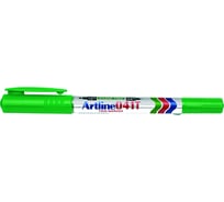 Перманентный двухсторонний маркер Artline 0,4-1,0 мм Twin Marker, зелёный EK41T-435