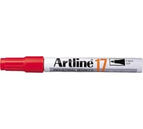 Индустриальный перманентный быстросохнущий маркер Artline Industrial Marker 1,5 мм, красный EK17-086