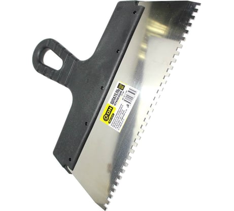 Нержавеющий шпатель ON пластиковая ручка 300мм зуб 8мм 02-11-308