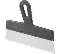 Фасадный зубчатый шпатель STARTUL MASTER нержавеющая сталь, 250 мм, зуб 6x6 мм ST1004-2506