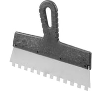 Фасадный зубчатый шпатель STARTUL MASTER нержавеющая сталь, 250 мм, зуб 10x10 мм ST1004-2501