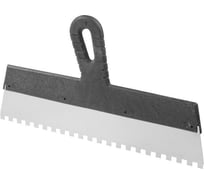 Фасадный зубчатый шпатель STARTUL MASTER нержавеющая сталь, 350 мм, зуб 8x8 мм ST1004-3508