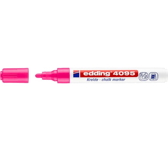 Меловой маркер Edding 4095/69 неоновый розовый, блистер 1183397