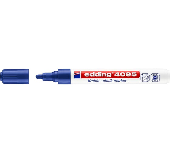 Меловой маркер Edding 4095/3 синий, блистер 1183402 1