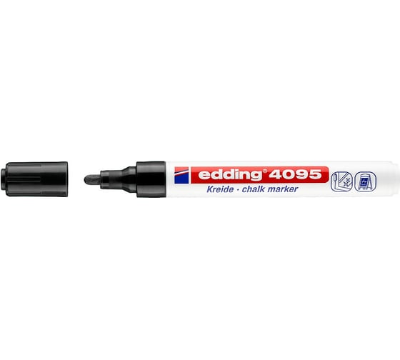 Меловой маркер Edding 4095/1 черный, блистер 1183403 1