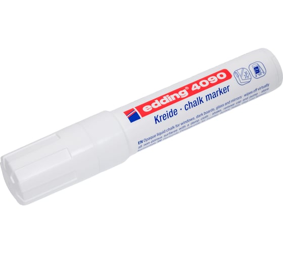 Маркер для окон Edding 4090/49 BL 4-15мм декоративный белый, блистер, 1183384