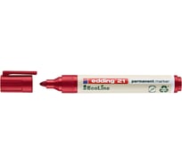 Перманентный маркер Edding EcoLine, 1,5-3 мм, заправляемый Красный, E-21/2