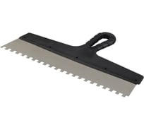Зубчатый шпатель нержавеющая сталь 350мм зуб 10х10мм Jettools 202-350/10К