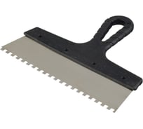 Зубчатый шпатель нержавеющая сталь 300мм зуб 6х6мм Jettools 202-300/06К