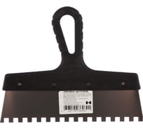 Зубчатый шпатель нержавеющая сталь 250мм зуб 8х8мм Jettools 6306К