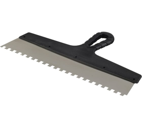 Зубчатый шпатель нержавеющая сталь 350мм зуб 8х8мм Jettools 202-350/8К