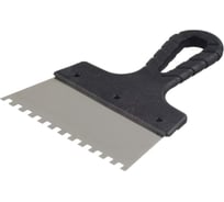 Зубчатый шпатель нержавеющая сталь 150мм зуб 8х8мм Jettools 6300К