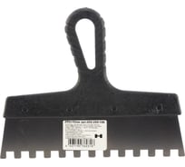 Зубчатый шпатель нержавеющая сталь 250мм зуб 10х10мм Jettools 202-250/10К