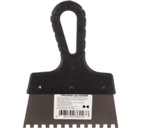 Зубчатый шпатель нержавеющая сталь 150мм зуб 6х6мм Jettools 6299К