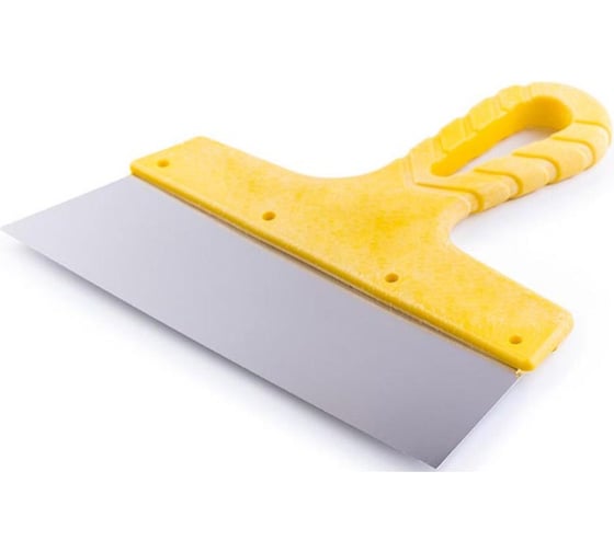 Гладкий шпатель из нержавеющей стали 250мм Jettools желтый Шн/желт-250