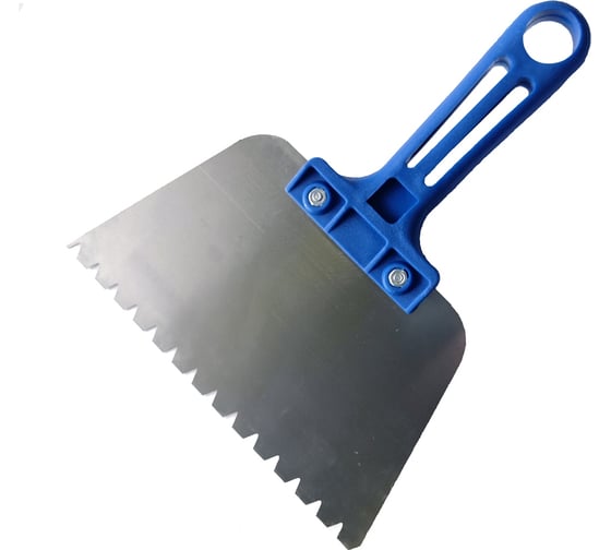 Зубчатый шпатель для клея В15 180мм Jettools 180200-В15