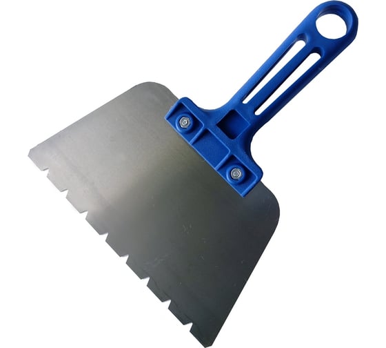 Зубчатый шпатель для клея В5 180мм Jettools 180200-В5