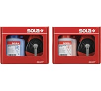 Шнур малярный для отбивки и порошок меловый красный SOLA CLP 30 SET R 66110642