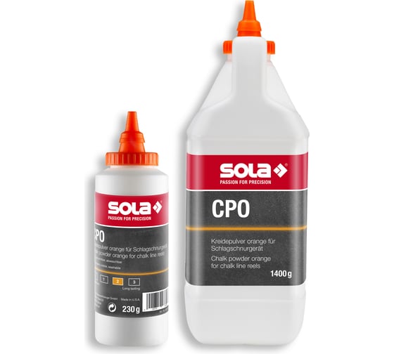Порошок меловый SOLA оранжевый 1400 г CPO 1400 66152801