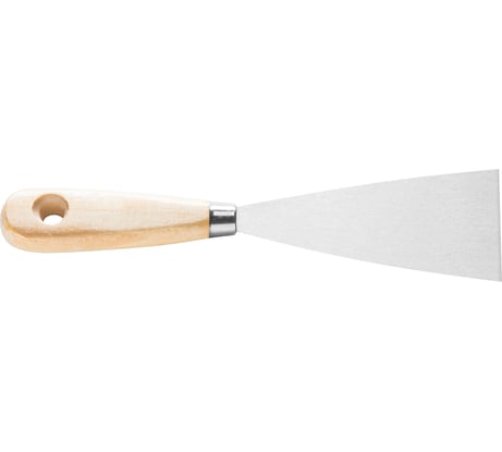 Малярный шпатель HARDY серия 71 6см, деревянная ручка, нерж.сталь 0835-710006