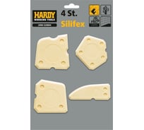 Шпатель для силикона HARDY Silifex 4, набор 4 элементов, в блистер 2090-520004