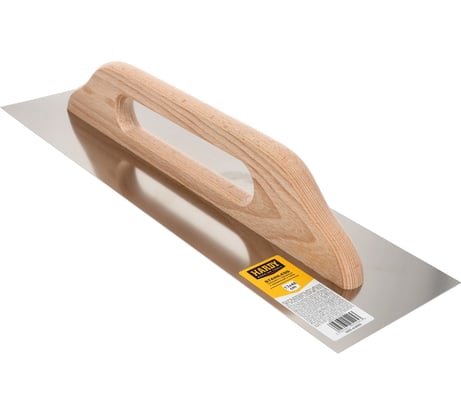 Швейцарская гладилка HARDY серия 43 13х48см, нержавеющая сталь, деревянная ручка 0800-434800