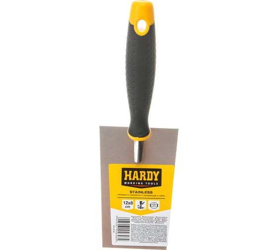 Штукатурная кельма HARDY серия 28, размер 12см х 8см, ручка 2К 0810-281208