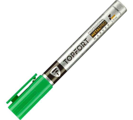Маркер для металла Topfort metalpro 1-3 мм зеленый 1827886