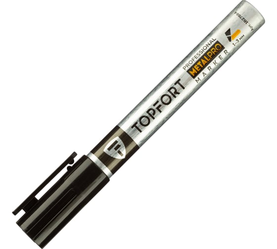 Маркер для металла Topfort metalpro 1-3 мм черный 1827884
