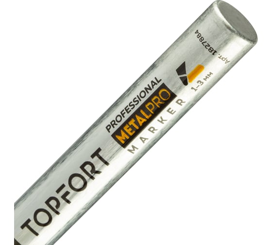 Маркер для металла Topfort metalpro 1-3 мм черный 1827884