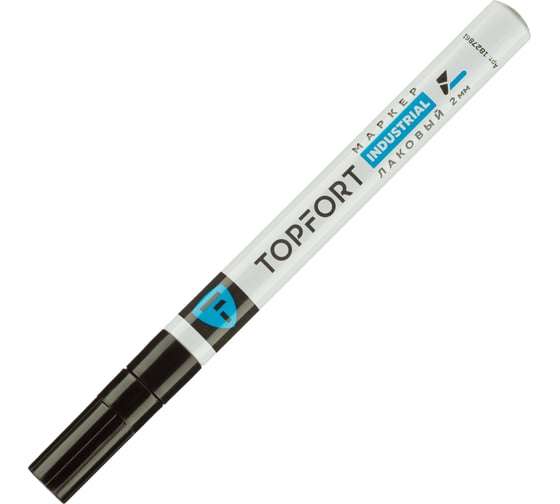 Маркер лаковый Topfort industrial 2 мм черный 1827861