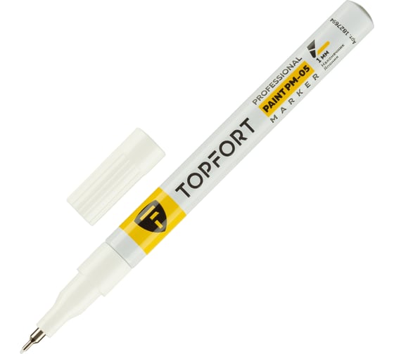Маркер лаковый Topfort paint 1 мм, белый 1827694