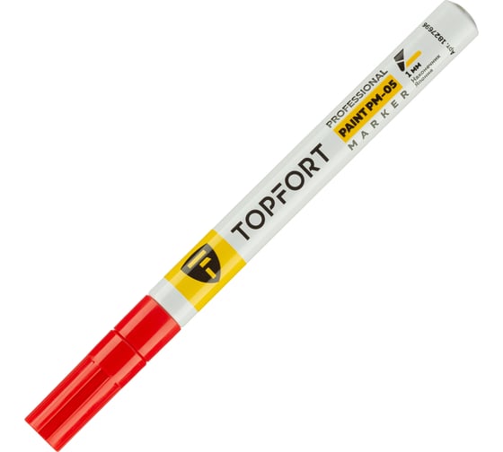 Маркер лаковый Topfort paint 1 мм красный 1827696