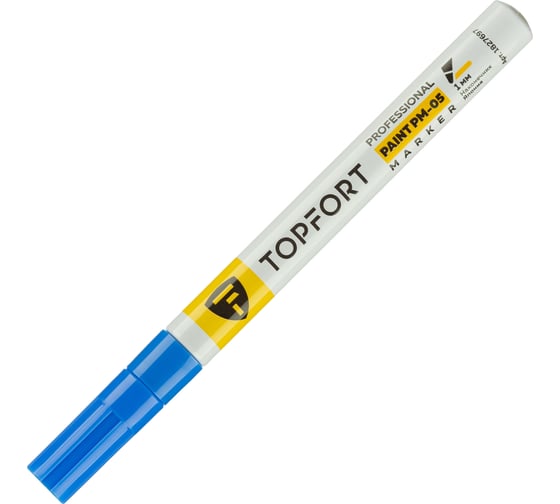 Маркер лаковый Topfort paint 1 мм синий 1827697