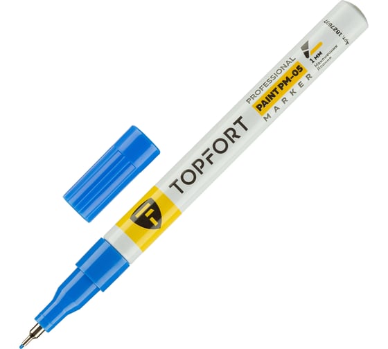 Маркер лаковый Topfort paint 1 мм синий 1827697
