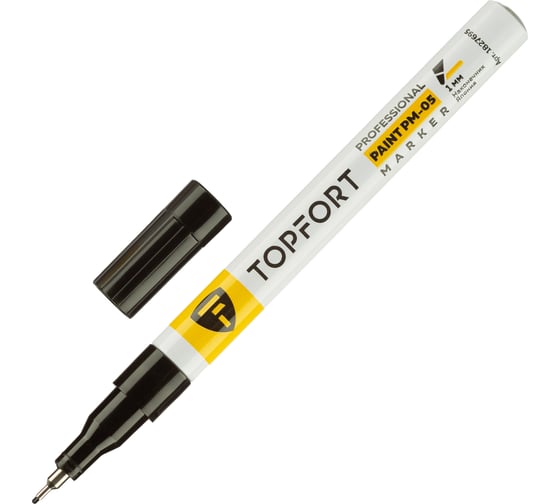 Маркер лаковый Topfort paint 1 мм, черный 1827695