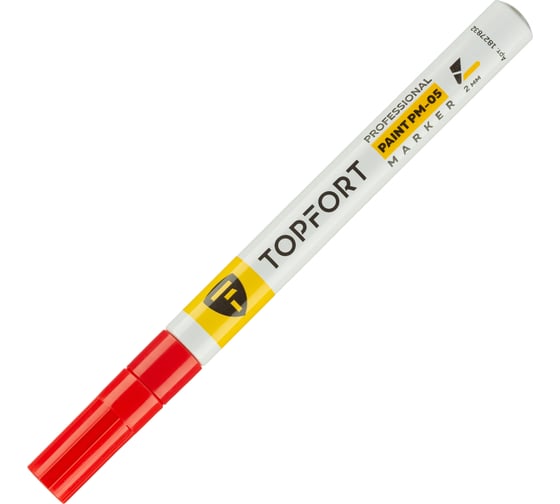 Маркер лаковый Topfort paint 2 мм красный 1827832