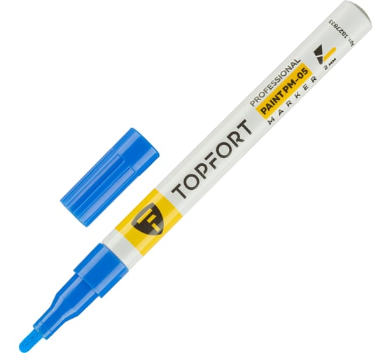 Маркер лаковый Topfort paint 2 мм синий 1827833