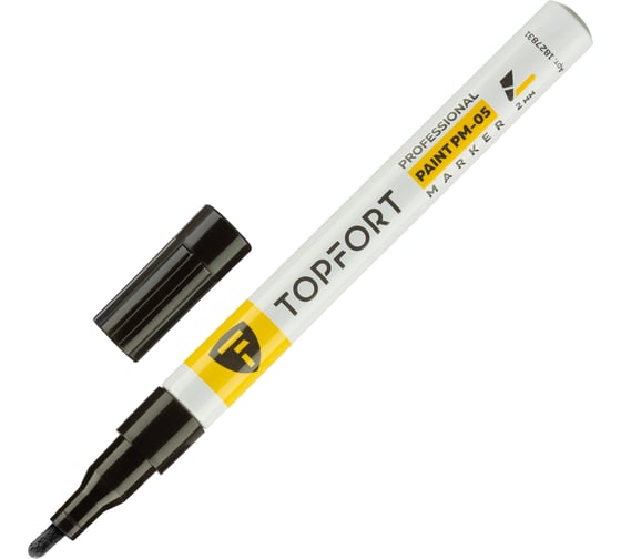 Маркер лаковый Topfort paint 2 мм черный 1827831